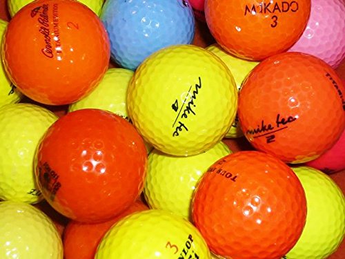 lbc-sports 25 Bunte Golfbälle Marken-Mix -AAAA - AAA - Bunt - Lakeballs - gebrauchte Golfbälle - Teichbälle von lbc-sports