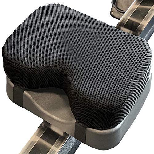 Rudermaschine Sitzkissen Memory Foam Kissen mit Abwaschbarem Bezug, 32x22x7cm Universell Komfortables Sitzkissen für Indoor Rowing Rudergerät von lencyotool