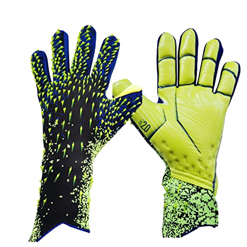 lencyotool Torwart-Torwart-Fußball-Handschuhe - Grip-Starke Handschuhe mit Fingerschutz - Fußball-Torwart-Handschuhe mit Rutschschutz Latex für Erwachsene & Jugendliche von lencyotool