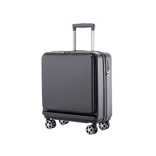 lesulety Kleiner Koffer mit Rädern Aluminium-Koffer ABS PC Koffer mit Dual-Control-Schloss Kabinenkoffer für Geschäftsreisen,4,18in von lesulety