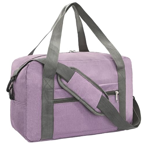 lifwimner für Easyjet Handgepäck 45x36x20 cm Cabin Bag Tasche für Flugzeug Faltbare Reisetasche Weekendertasche für Damen Herren(Lila) von lifwimner