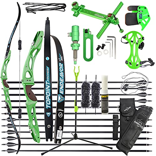 66/68/70 Zoll Takedown Recurvebogen Set für Erwachsene | 18-44 lbs ILF-Bogenrückgriff | Jagen & Sport | Rechtshänder von limaity