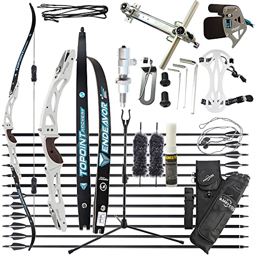 66/68/70 Zoll Takedown Recurvebogen Set für Erwachsene | 18-44 lbs ILF-Bogenrückgriff | Jagen & Sport | Rechtshänder von limaity