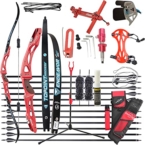 66/68/70 Zoll Takedown Recurvebogen Set für Erwachsene | 18-44 lbs ILF-Bogenrückgriff | Jagen & Sport | Rechtshänder von limaity