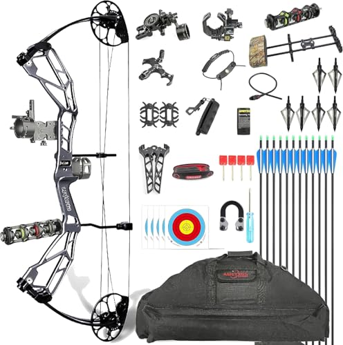 Compoundbogen-Set – 30–70 lbs einstellbar, 21–30" Auszugslänge, 320 FPS, CNC BCY-X99-Sehne für Zielschießen und Jagd‌ von limaity