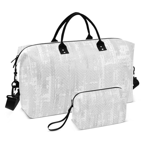 Grunge Graphic Persönliche Gegenstände Reisetasche Sport Gym Bag Carry on Tote Bag mit Kulturbeutel für Geschäftsreisen Multifunktional, Grunge-Grafik, 1 size von linqin