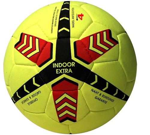 lisaro Indoor-Fußball Gr. 4 aus Echt Veloursleder | Hallenfußball | Hallenball | Indoorfußball | Spielball der Extraklasse von lisaro