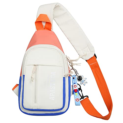 liuduo Damen Handtaschen mit Anhänger Damen Sling Hüfttasche Mode Lässig Einfach Tragbar Kontrastfarbe für Wochenendurlaub von liuduo