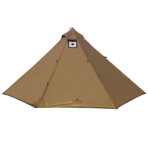 Longeek 4 Personen Camping Zelt 4 Jahreszeiten Ultraleicht Easy Up Hot Tipi von longeek