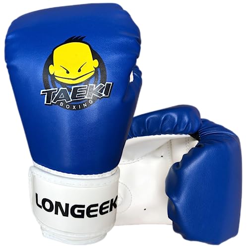 Longeek Boxhandschuhe Kinder 4oz Training Fight Gloves Sparring Boxsack Muay Thai Kampfhandschuhe für 3-7 Jahre Baby… von longeek