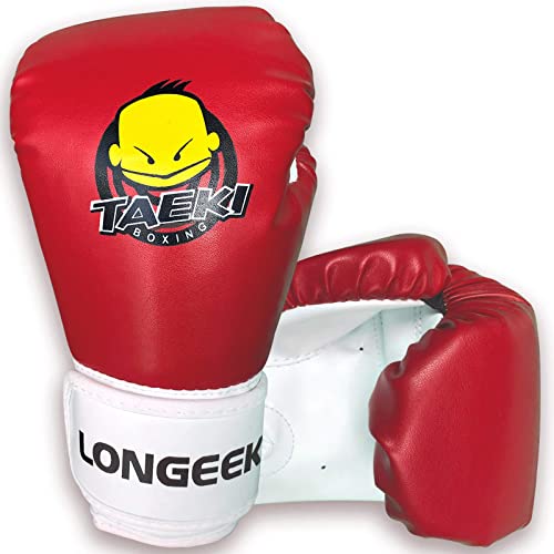 Longeek Boxhandschuhe Kinder 4oz Training Fight Gloves Sparring Boxsack Muay Thai Kampfhandschuhe für 3-7 Jahre Baby von longeek