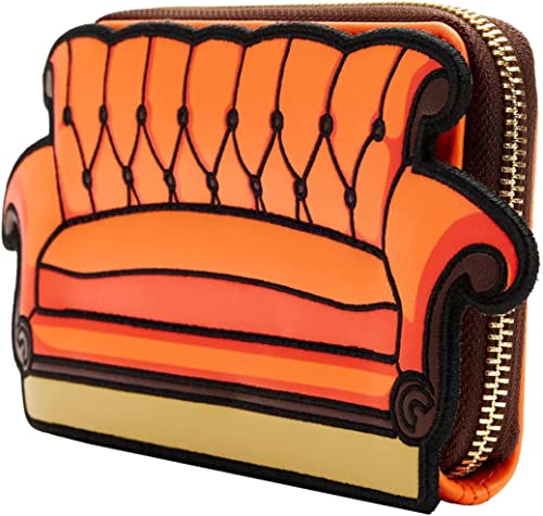 loungefly Friends Intro Couch Ziparound Geldbörse, Orange, Standard von loungefly