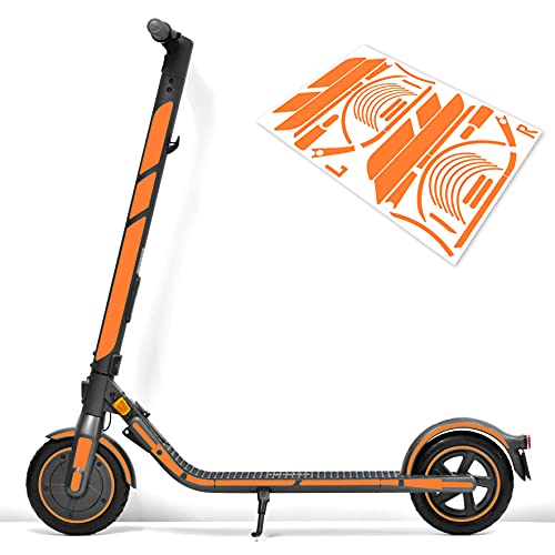 m2medien Aufkleber-Set/Sticker Set - 44-teilig auf 47x34cm Bogen geeignet für Segway Ninebot E22D E25D E45D E-Scooter (Neon-Orange) von m2medien