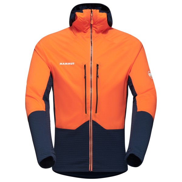 Mammut - Eiger Nordwand Midlayer Hybrid Hooded Jacket - Softshelljacke Gr XL orange von mammut
