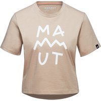 Mammut Massone T-Shirt Cropped Women Lettering Damen T-Shirt sand Gr. L von mammut
