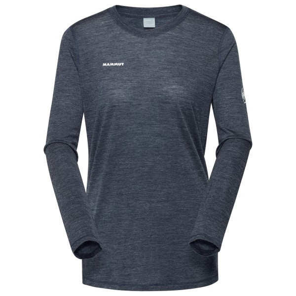 Mammut - Women's Tree Wool Firstlayer Longsleeve - Merinoshirt Gr XL blau von mammut
