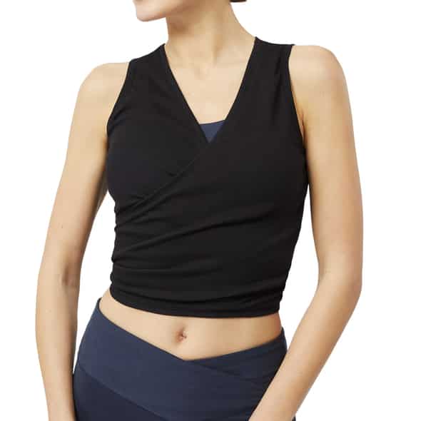 Mandala Wrap Top Damen (Schwarz S ) Tanktops von mandala