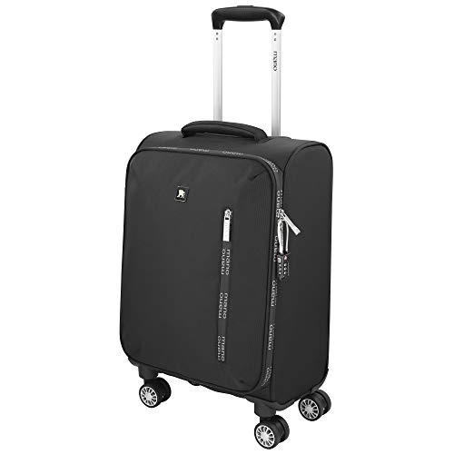 mano Handgepäckkoffer 55 x 36 x 20 cm - 27L Koffer Handgepäck mit TSA Zahlenschloss - Trolley Suitcase, Schwarz von mano