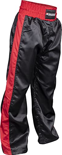 Kickboxhose - Gr. M = 170 cm, schwarz-rot von Manus