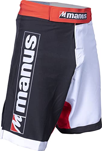 manus MMA Shorts - Gr. S = 160 cm, schwarz-Weiss von manus