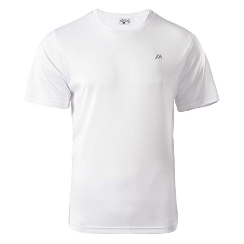 martes Herren Dijon T-Shirt, White/Reflective, L von martes