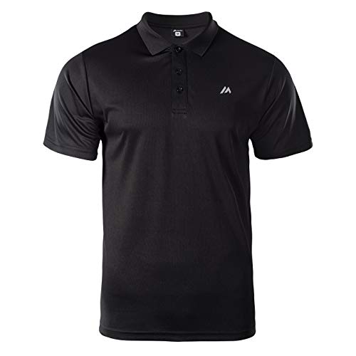 martes Herren Solo Funktions Polo Shirt, Black, L von martes