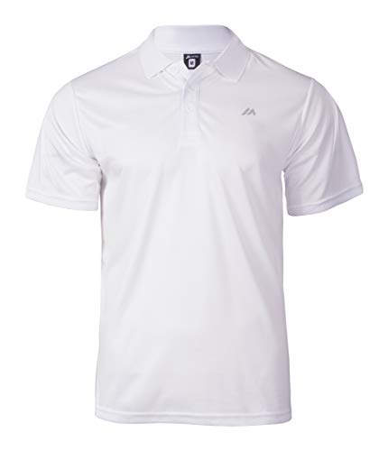 martes Herren Solo Funktions Polo Shirt, White/Reflective, M von martes