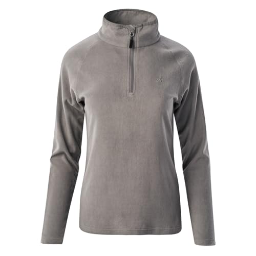 martes Polar Fleecejacke Lady Mael, 100% Polyester, Pullover mit Reißverschluss, Warm, Outdoor, Silver Filigree, XL von martes