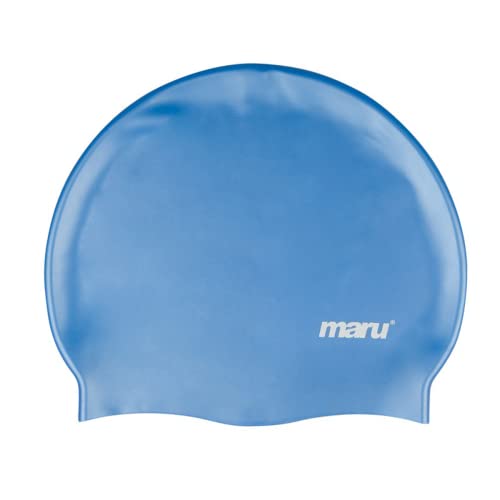MARU Silicone Swim Hat (Badekappe) (blau) von maru