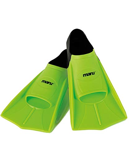 MARU Trainingsgeräte Trainingsflossen, Neon Limette/Schwarz, Size 2/3 35/36 von maru