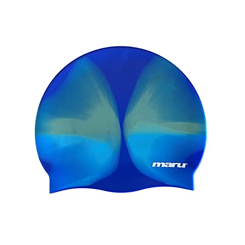 Maru Badekappe aus Silikon Mehrfarbig Blue Shades von maru