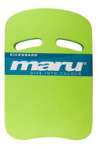 MARU AT7124 Two Grip Fitness Kickboard, Lime/Blau, Einheitsgröße von maru