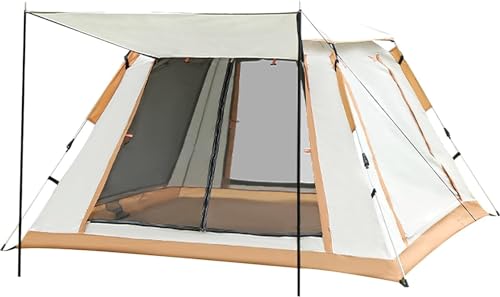 massoke Camping Tent, Automatic Instant Tent, 3-4 Person Pop Up Tent, Waterproof & Windproof Camping Tent with Expandable Porch for Camping, Garden, Hiking Trip von massoke