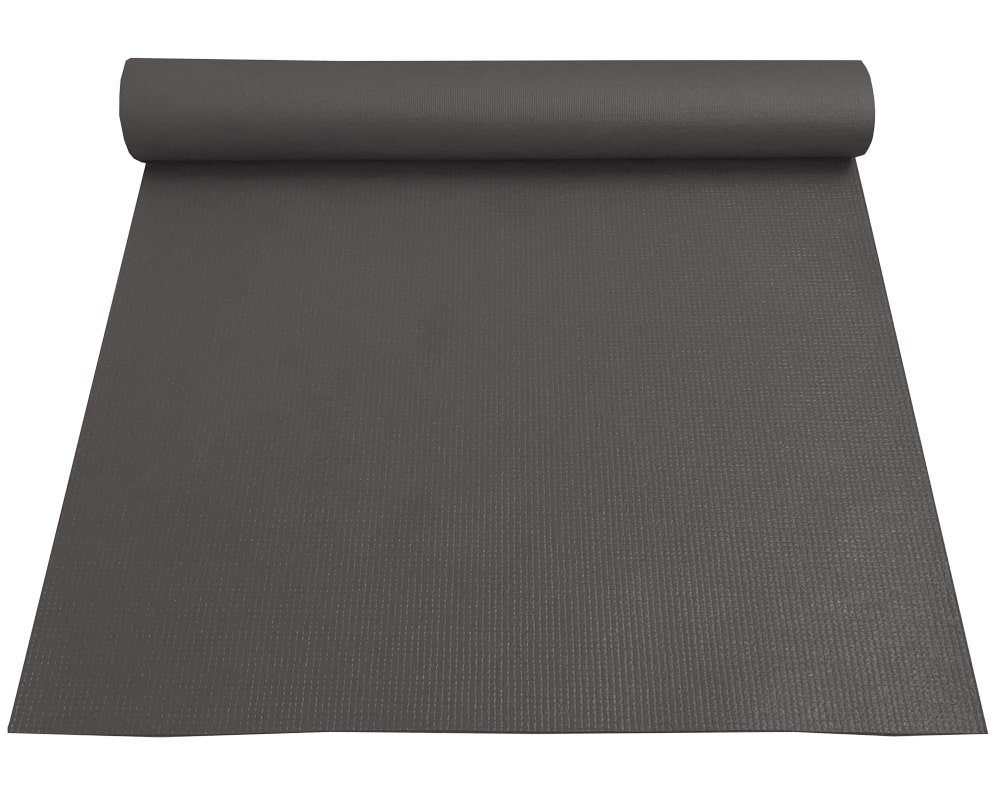 matches21 HOME & HOBBY Yogamatte Yogamatte rutschfest recycelt Polyester 1 Stk 60x180 cm grau von matches21 HOME & HOBBY