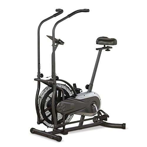 Air Bike Sitz-Crosstrainer Fahrrad Heimtrainer mit Trainingscomputer für zuhause, Indoor Bike belastbar bis 110 kg von maxVitalis