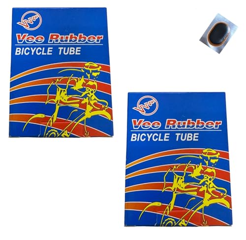 2 x VEE Rubber Fahrradschlauch 16" mit AV Ventil (Amerikanisches Ventil) inkl. Schlauchflicken von maxxi4you