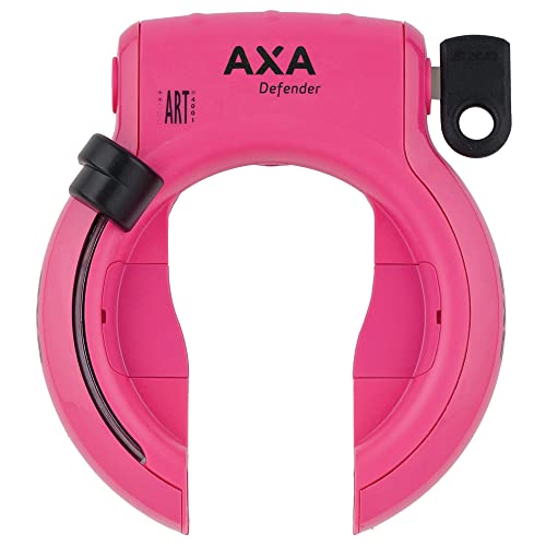 AXA Defender Art Pink, Hinterbau Rahmenschloss inkl. Fahrradklingel von maxxi4you