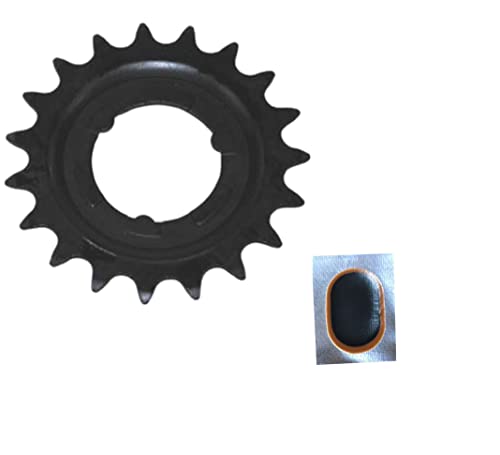 Angebot-Set/Shimano Ritzel für Getriebenaben SM-Gear 19 Zähne 2,3 mm schwarz (ACZ) für Nexus inkl. Schlauchflicken von maxxi4you