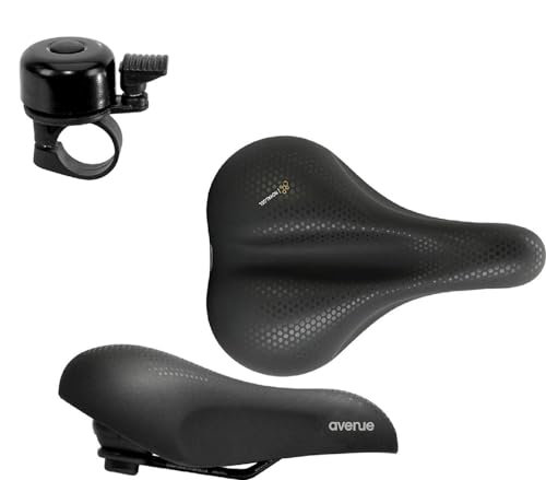 Selle Royal Classic Avenue Damensattel Fahrradsattel Tourensattel inkl.Fahrradklingel von maxxi4you