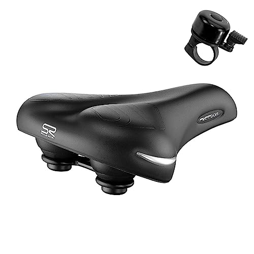 Selle Royal Freedom Strengtex Unisex Fahrradsattel Schwarz inkl. 1 Fahrradklingel von maxxi4you