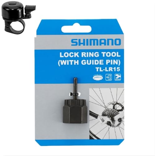 Shimano TL-LR15 Verschlussring-Werkzeug für Kassetten & Bremsscheiben inkl. Fahrradklingel von maxxi4you