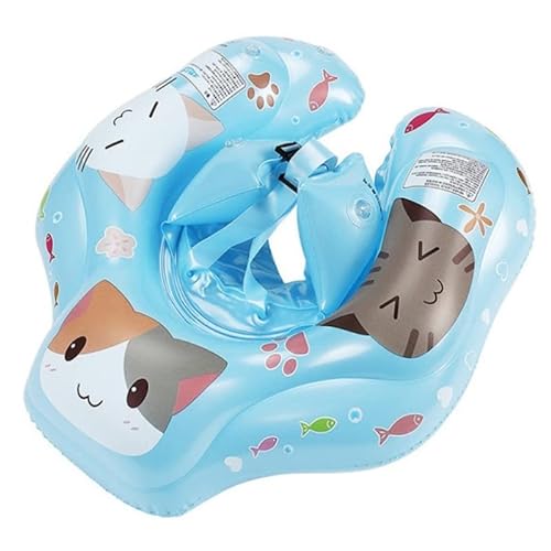 I-QiQi Baby Aufblasbare Baby-Schwimminsel,Schwimmreifen Float für Baby ab 3-6 Monate (Blue) von mciskin