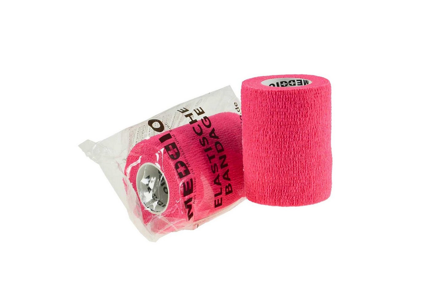 meDDio Pferdebandage 1 Haftbandage Selbsthaftende Bandage/Fixierbinde 7,5cm x 4,5m pink von meDDio
