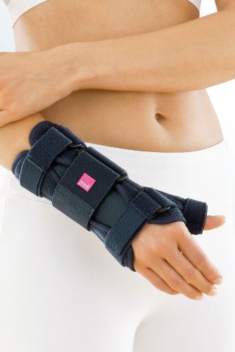 Medi Manumed T Handgelenkorthese | Größe 2 | Links | in Grau | Handgelenkstütze Handstütze Bandage Schiene von medi