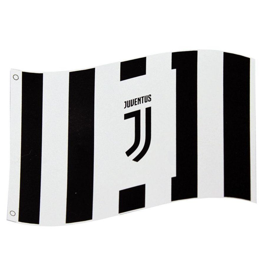 Juventus Flagge Logo - Schwarz/Weiß von merchandise