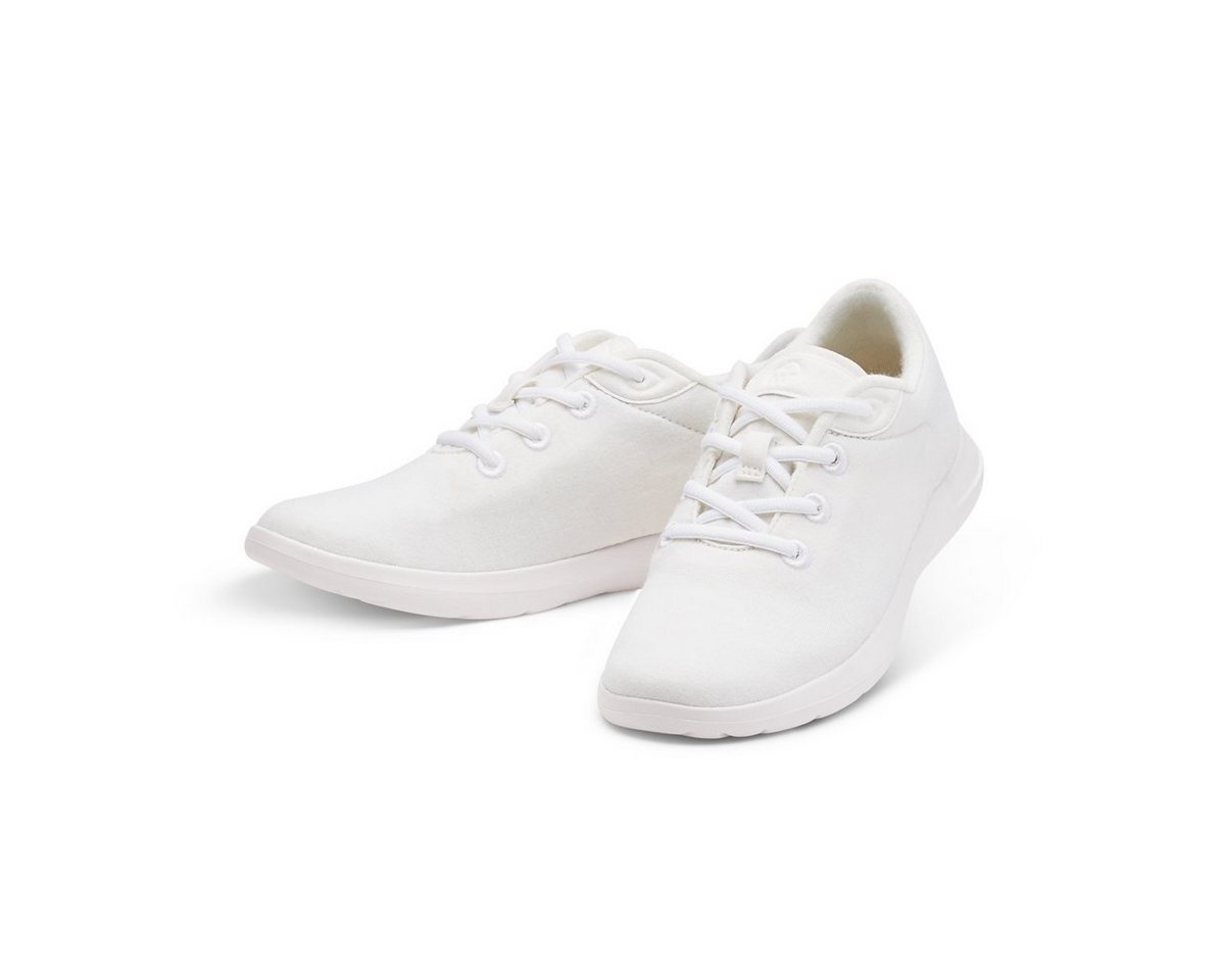 merinos - merinoshoes.de Bequeme Damen Lace- Up, Sportschuhe Sneaker atmungsaktive weiße Schuhe aus weicher Merinowolle von merinos - merinoshoes.de