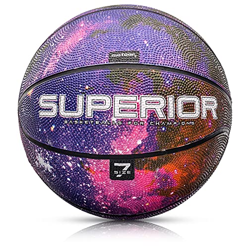 meteor® Dribble Kinder Mini Basketball Größe #7 ideal auf die Jugend Basketball für Ausbildung weicher Basketball mit griffiger Oberfläche von meteor