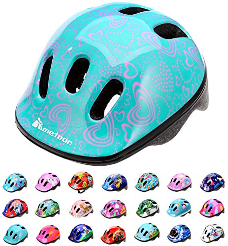meteor® Fahrrad-Helm Kinder-Jugend-helme: Radhelm Radsport Skateboard Inline-Skate BMX Scooter - Entwickelt für die Sicherheit der jüngsten Benutzer von meteor
