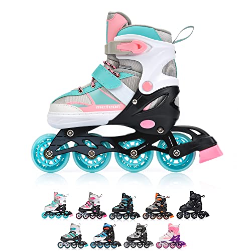 meteor® Inliner Rollen Inline Skates Mädchen und Jungen Inliner Kinder Inline Skates ABEC7 Rollen inliner mit Einstellbarer Größe Inliner Kinder Inline Skates von meteor