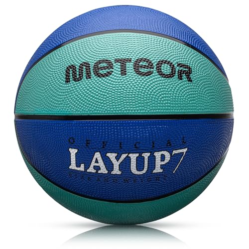 meteor® Layup Kinder Mini Basketball Größe #5 ideal auf die Jugend Kinderhände von 4-8 Jährigen abgestimmt idealer Basketball für Ausbildung weicher Basketball mit griffiger Oberfläche von meteor